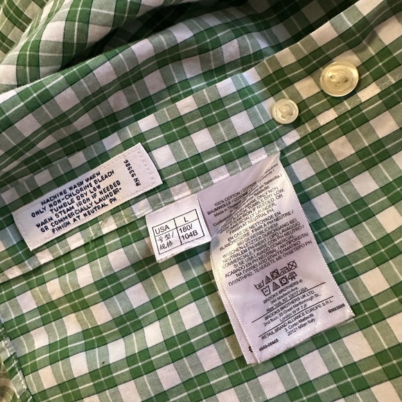 Men’s Size L Brooks Brothers Long Sleeve Cotton Button Front Shirt EUC - Picture 4 of 6
